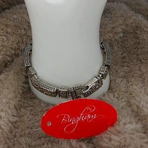 Brighton Silver Link Chain Bracelet Magnet Closer